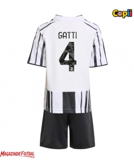 Juventus Federico Gatti #4 Echipament de Fotbal Replică 2025-26 Copii Acasa (+ Șorturi)